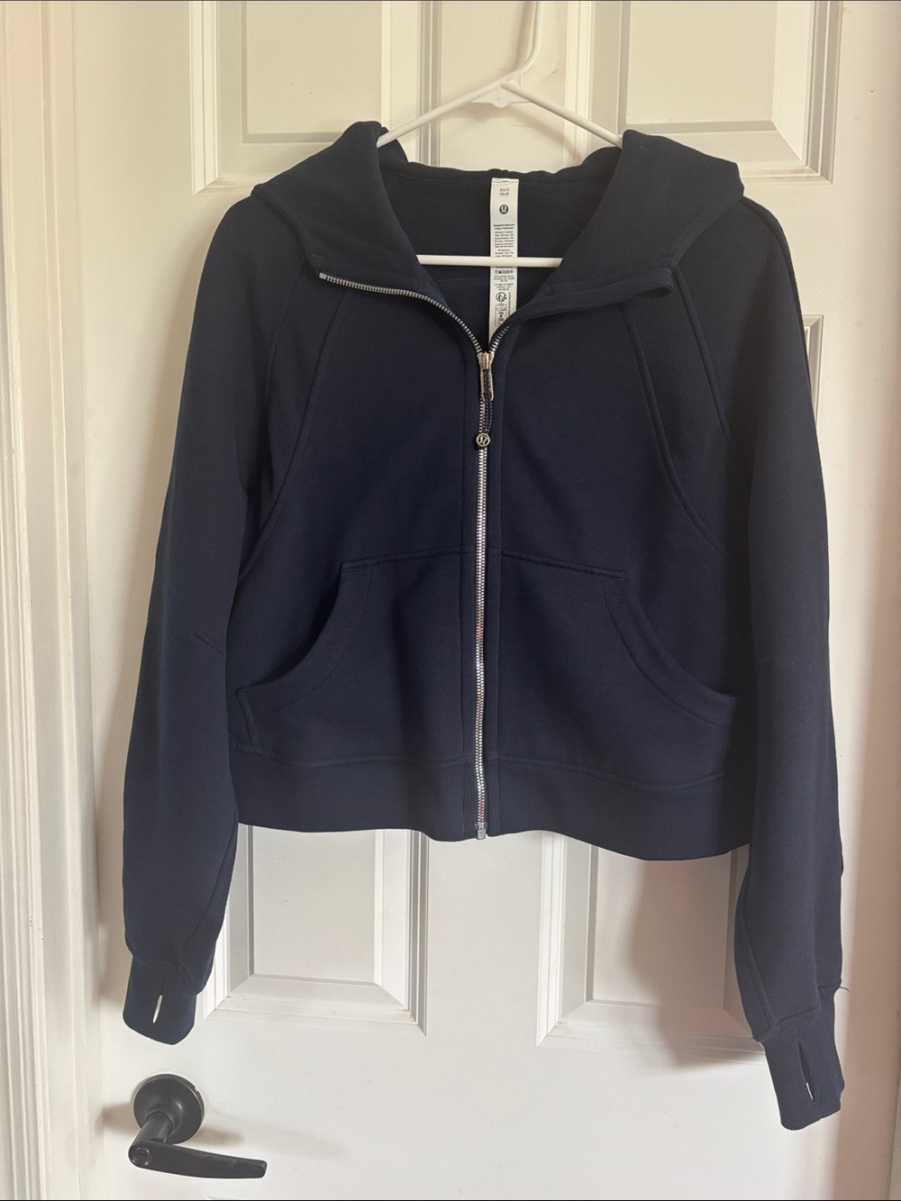 lululemon athletica Navy Zip-Up Hooded Utility Jacket